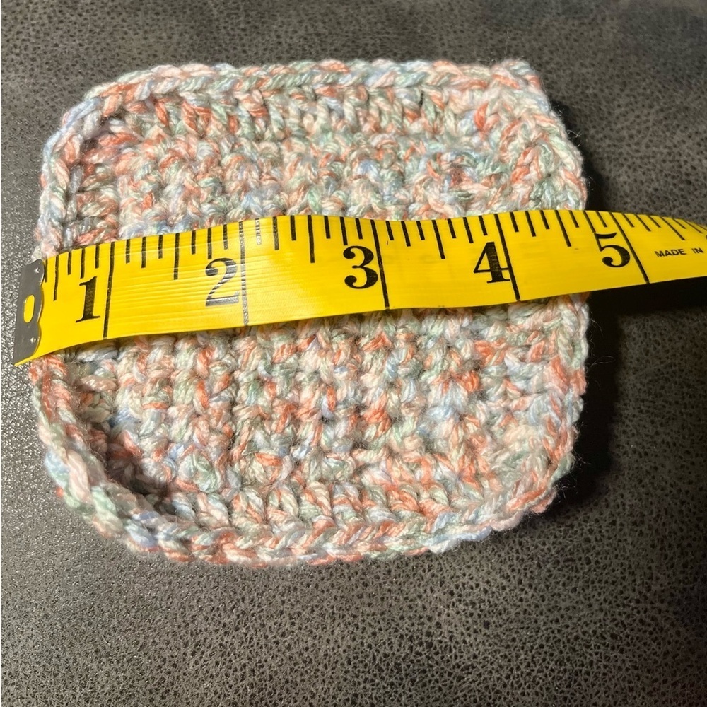 Handcrafted Multicolor Crochet Prayer Square - Picture 3 of 3